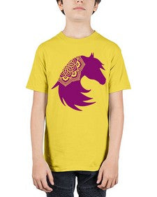HorseFaceMandala 535# - mandala - Youth Tee Unisex