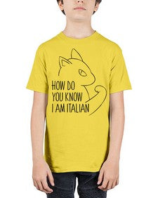 How Do You Know I am Italian - cats - Youth Tee Unisex