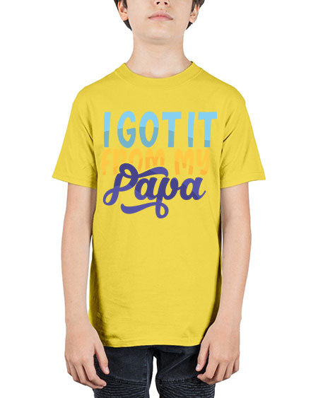 I Got It From My Papa Style 98# - baby - Youth Tee Unisex