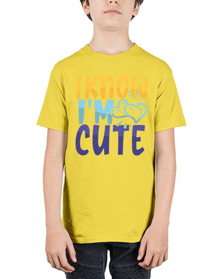 I Know Im Cute Style 100# - baby - Youth Tee Unisex