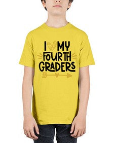 I Love My Fourth 366# - fourth grade - Youth Tee Unisex