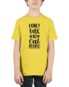 I Only Talk To Cat People Style 94# - cats - Youth Tee Unisex