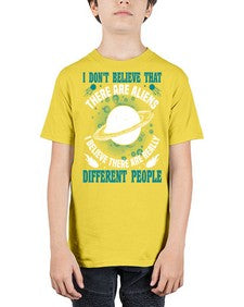 I dont belive that there are aliens 8# - ufo - Youth Tee Unisex