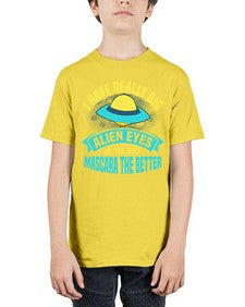 I have really big alien eyes 16# - ufo - Youth Tee Unisex