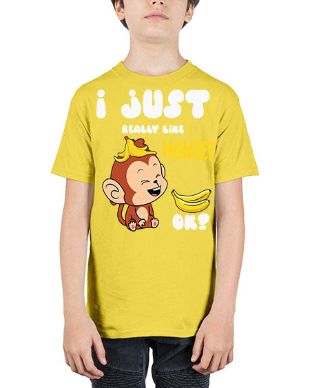 I just Really Lpve Monkey 7# - monkey - Youth Tee Unisex