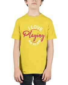 I love playing and alien 19# - ufo - Youth Tee Unisex