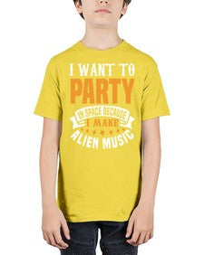 I want to pary in space 21# - ufo - Youth Tee Unisex