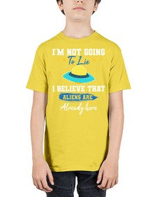 Im not going to lie i believe aliens are here 27# - ufo - Youth Tee Unisex