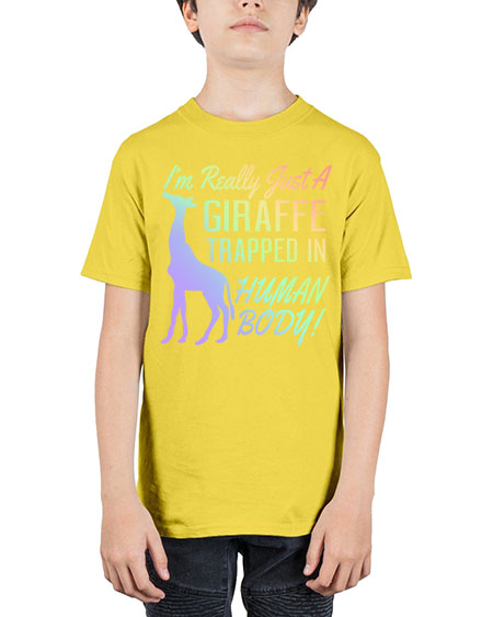 Im really just a giraffee trapped in human body - giraffee - Youth Tee Unisex