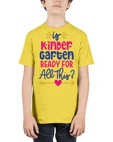 Is Kindergarten Ready 393# - kindergarten - Youth Tee Unisex