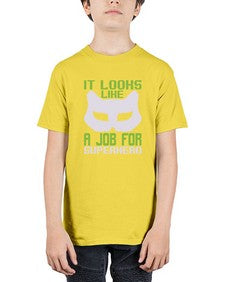 It loks like a job for superhero 144# - cartoon super hero - Youth Tee Unisex