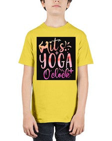 It s yoga O clock  345# - yoga - Youth Tee Unisex