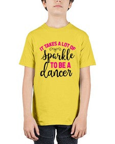 It takes a lot of sparkle to be a dancer 144# - ballet - Youth Tee Unisex