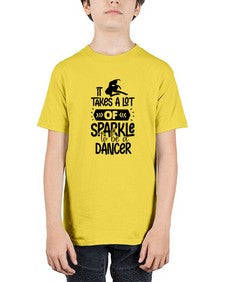 It takes a lot of sparkle to be a dancer 145# - ballet - Youth Tee Unisex