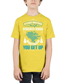 It’s Not Whether You Get Knocked Down It’s Whether You Get Up Style 32# - motivation - Youth Tee Unisex