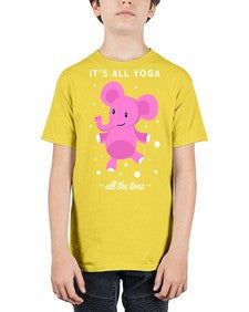 Its All Yoga All the Time 347# - yoga - Youth Tee Unisex
