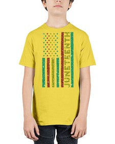 Juneteenth Freedom Day Afro Usa Flag Png 23# - black juneteenth - Youth Tee Unisex