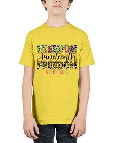 Juneteenth Freedom Since 1865 Png 36# - black juneteenth - Youth Tee Unisex