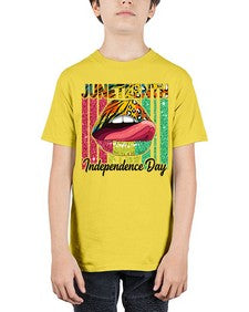 Juneteenth Independence Day Sexy Lip Png 11# - black juneteenth - Youth Tee Unisex