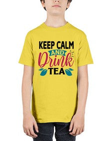 Keep Calm And Drink Tea 1259# - tea - Youth Tee Unisex
