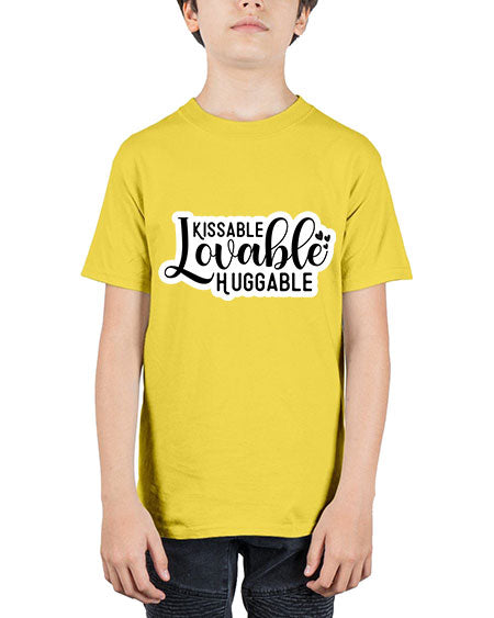 Kissable Lovable Huggable 361# - baby - Youth Tee Unisex