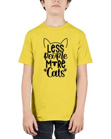 Less People More Cats Style 97# - cats - Youth Tee Unisex