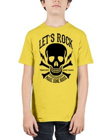 Lets rock 715# - skull and bones - Youth Tee Unisex