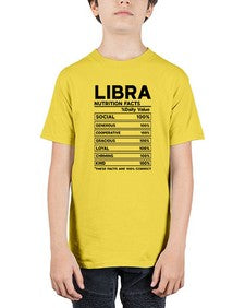 Libra Nutrition Facts 318# - libra - Youth Tee Unisex