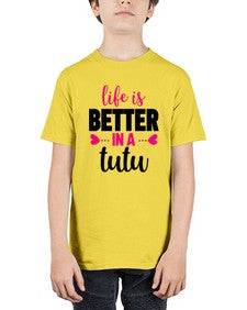 Life is better in a tutu 153# - ballet - Youth Tee Unisex