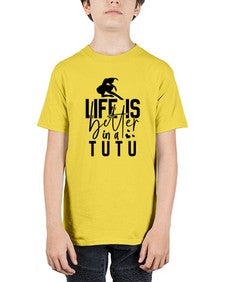 Life is better in a tutu 154# - ballet - Youth Tee Unisex
