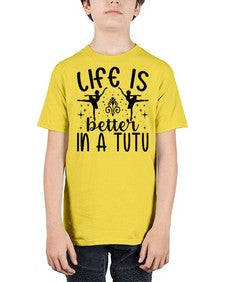 Life is better in a tutu 156# - ballet - Youth Tee Unisex