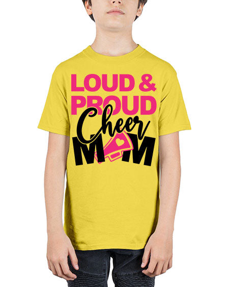 Loud Proud Cheer mom 765# - cheer - Youth Tee Unisex