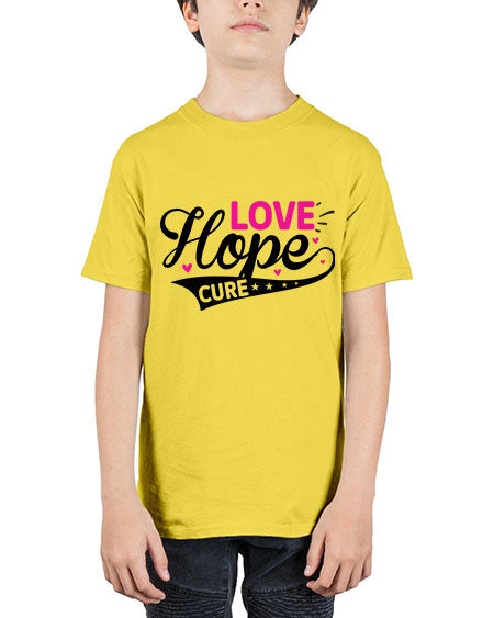 Love Hope Cure 14# - breast cancer - Youth Tee Unisex