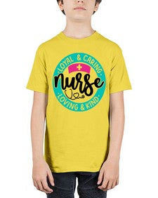Loyal Caring Nurse Loving Kind Style Style 1078# - nurse - Youth Tee Unisex