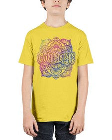 Mandala Courage Rainbow Glitter 758# - mandala - Youth Tee Unisex