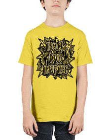 Mandala Teach Love Inspire 763# - mandala - Youth Tee Unisex