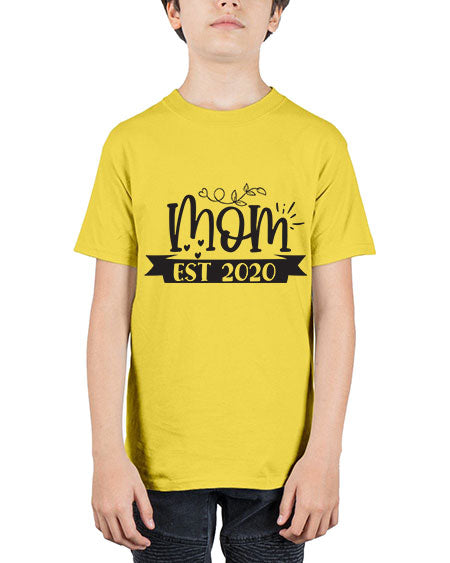 Mom est 406# - pregnancy - Youth Tee Unisex