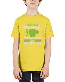 Moms are 170# - cartoon super hero - Youth Tee Unisex