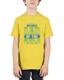 Moms are the 171# - cartoon super hero - Youth Tee Unisex