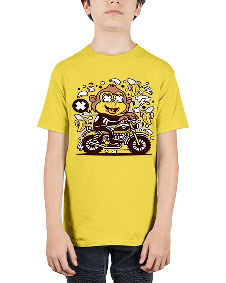 Monkey Motocrosser - monkey - Youth Tee Unisex