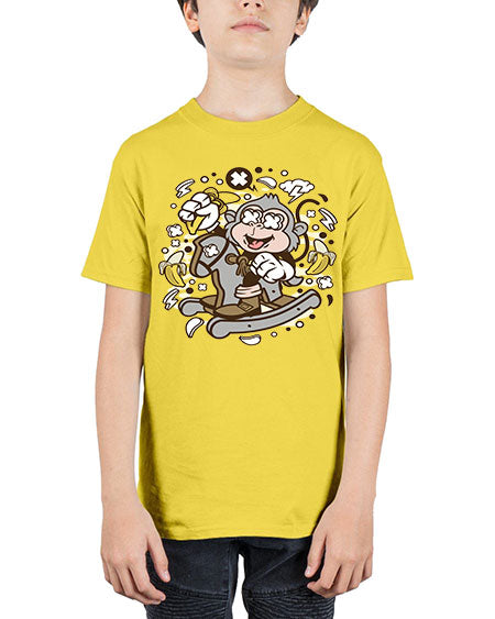 Monkey Rocking Horse - monkey - Youth Tee Unisex