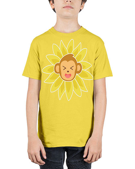 Monkey Sunflower 17# - monkey - Youth Tee Unisex