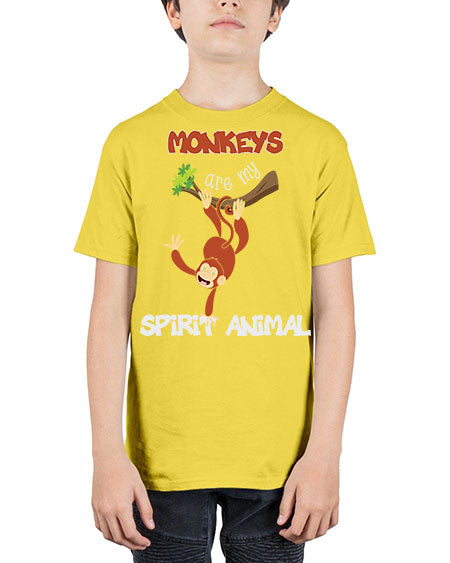 Monkeys Are my Spirit Animals 19# - monkey - Youth Tee Unisex
