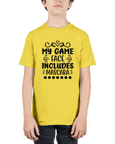 My Game Face Includes Mascara 128# -  fashion - Youth Tee Unisex