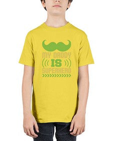My daddy is superhero 193# - cartoon super hero - Youth Tee Unisex