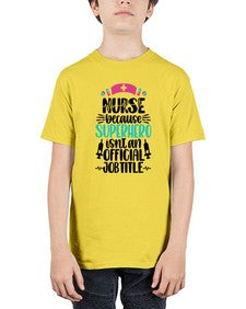 Nurse Because Superhero Style Style 1150# - nurse - Youth Tee Unisex