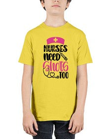 Nurses Need Shots Too Style Style 1252# - nurse - Youth Tee Unisex