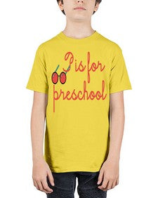 P is for preschool 615# - prek headstart - Youth Tee Unisex