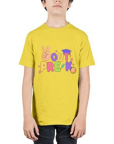 Peace Out PreK Peace Hand 638# - prek headstart - Youth Tee Unisex
