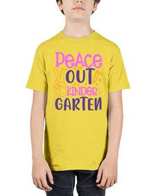 Peace out kinder garten 634# - prek headstart - Youth Tee Unisex